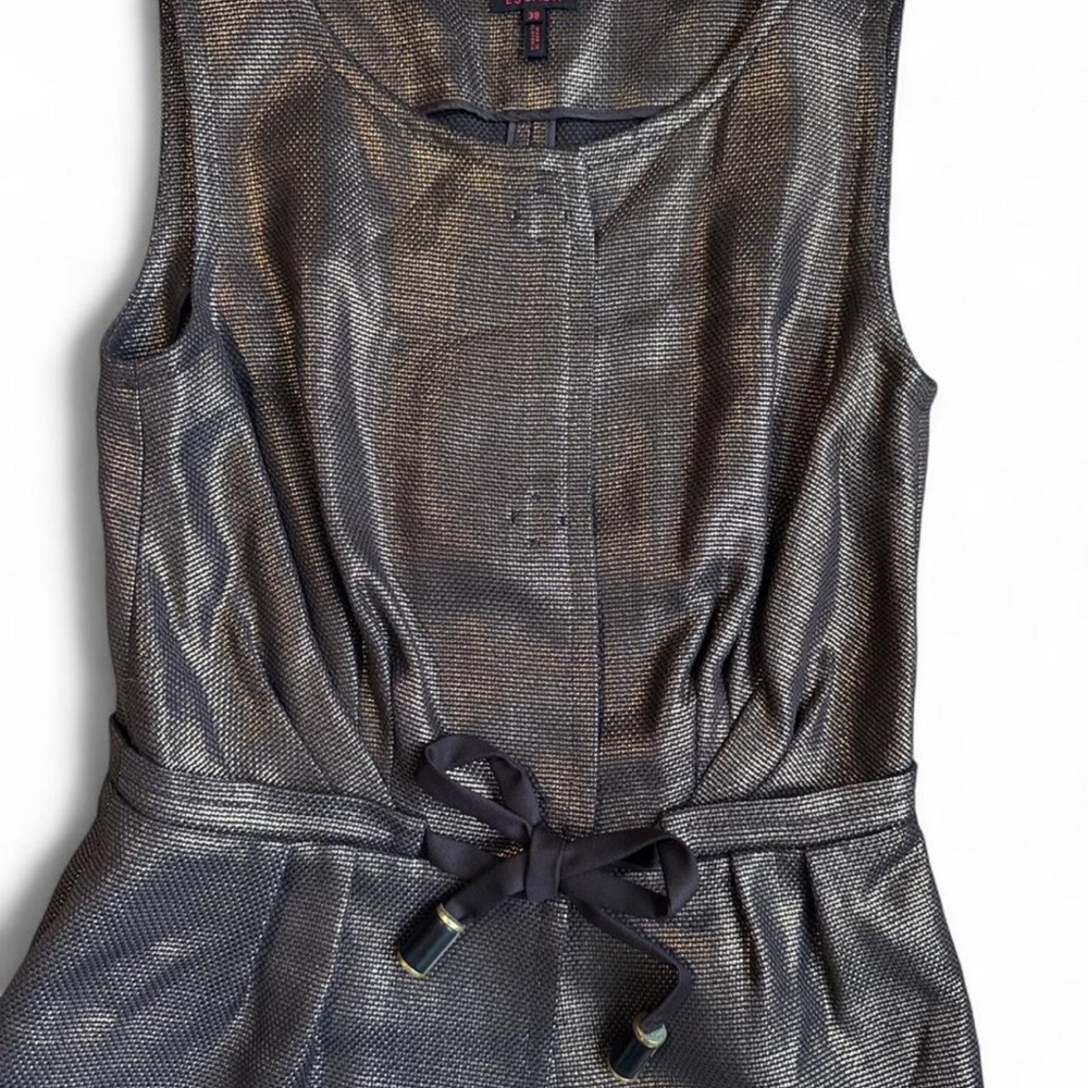 Escada Metallic Gold Sleeveless Top